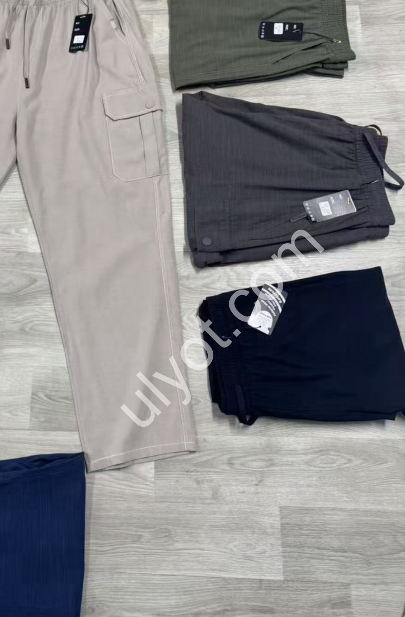 ШТАНИ (3XL-7XL) ПРЯМИЙ ЧОРНИЙ FK3010