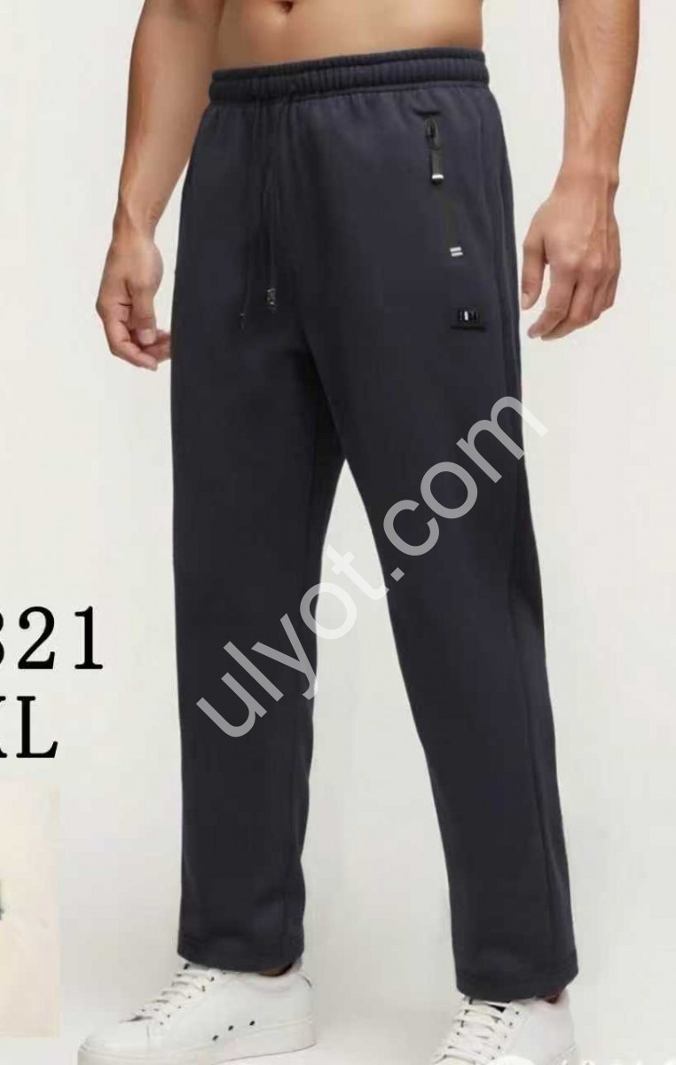 ШТАНИ (М-3XL) ПРЯМИЙ Т.СІРИЙ 2821