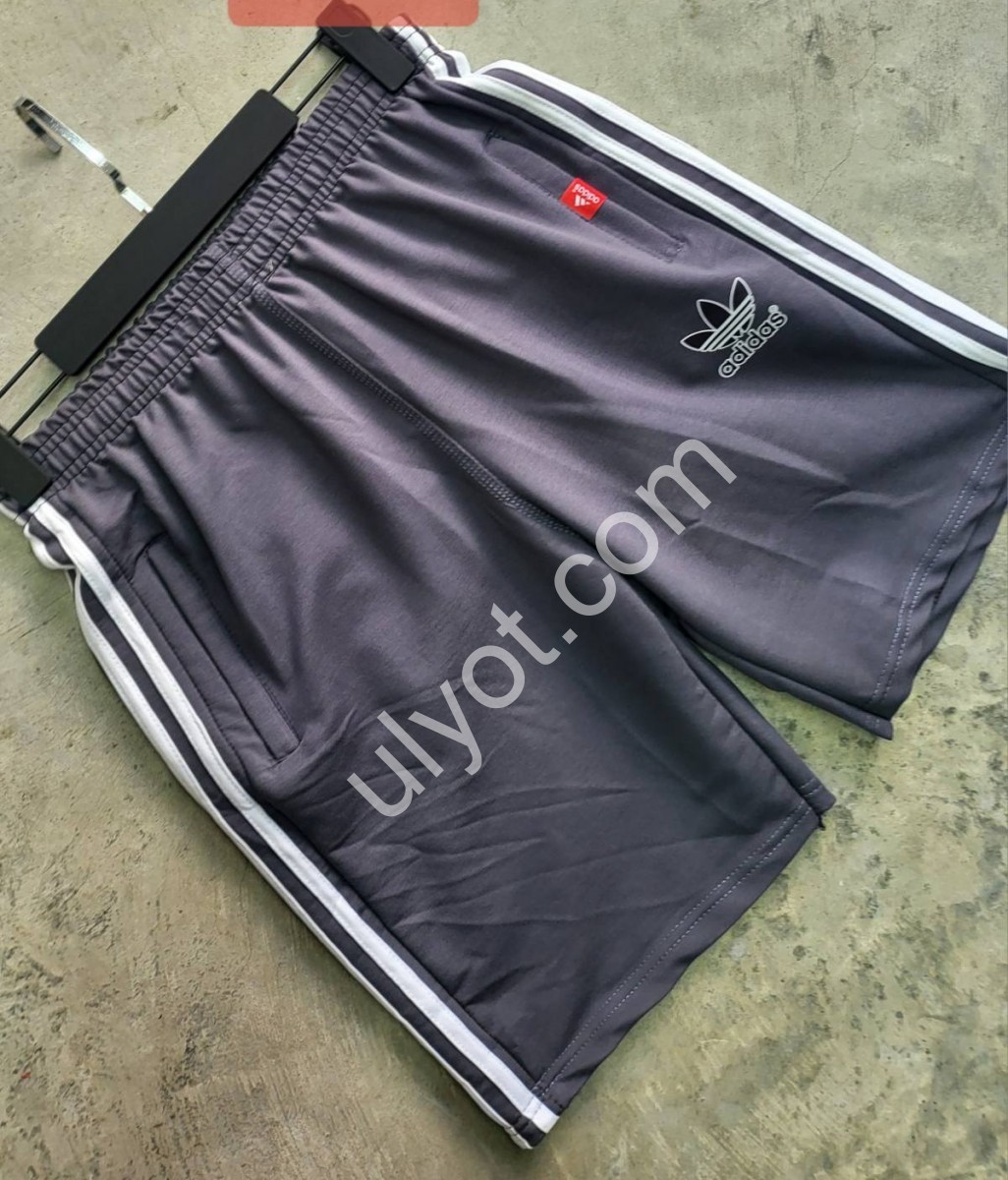 ШОРТЫ A01 (48-56) СЕРЫЙ+БЕЛЫЙ 