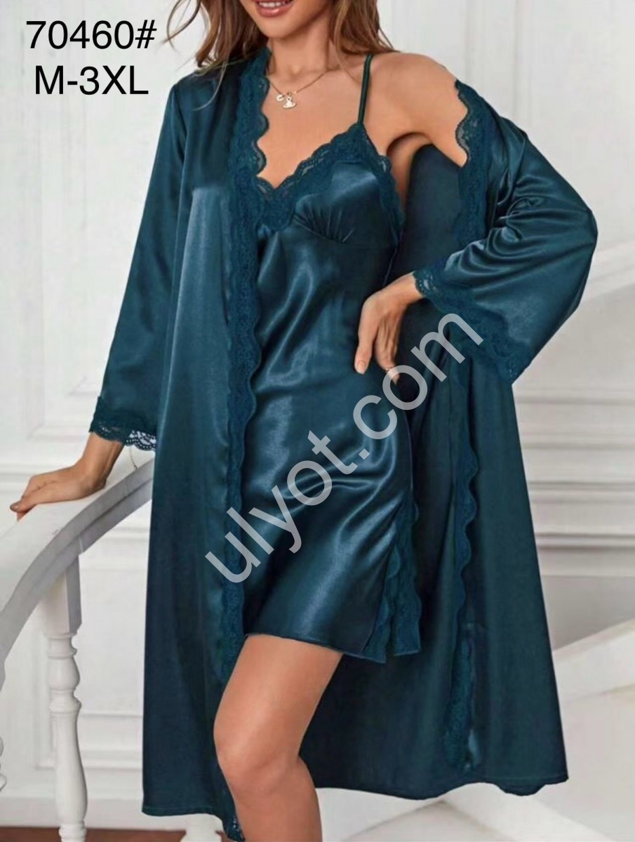 КОМПЛЕКТ ДВОЙКА  (M-3XL) ЗЕЛЕНЫЙ 70460