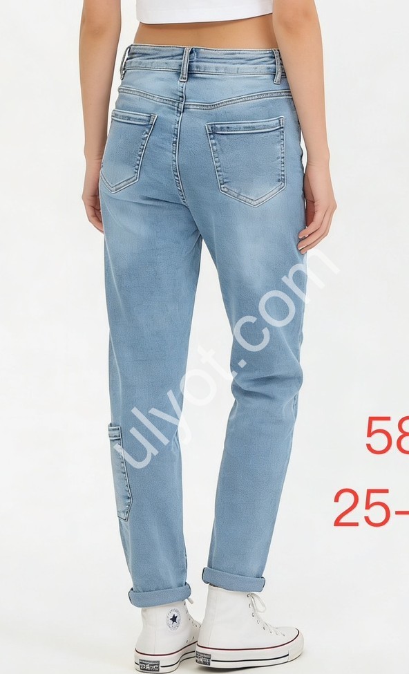 ДЖИНСЫ DENIM NEW (25-30) ГОЛУБОЙ 587