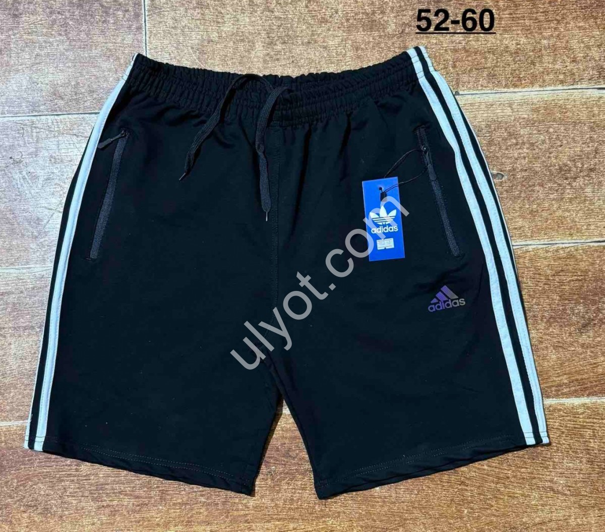 ШОРТЫ A01 (52-60) ЧЕРНЫЙ+БЕЛЫЙ 003