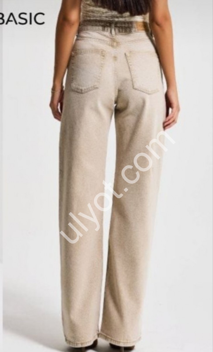 ДЖИНСЫ IT'S BASIC (34-42) ПЕСОК 2478/4s6/76