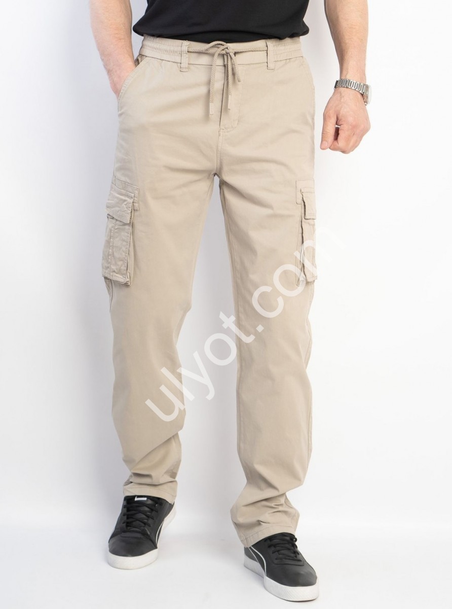 ДЖЕГИНСЫ AKPZEN (32-40) КАРГО БЕЖ 8096-10