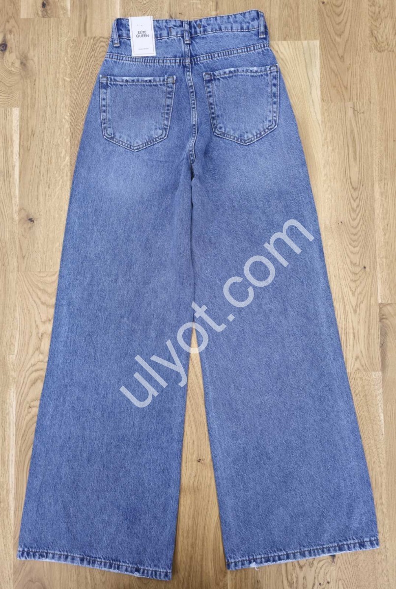 ДЖИНСЫ ELITE QUEEN (25-30) СТРАЗЫ СИНИЙ 1312/T-1-12