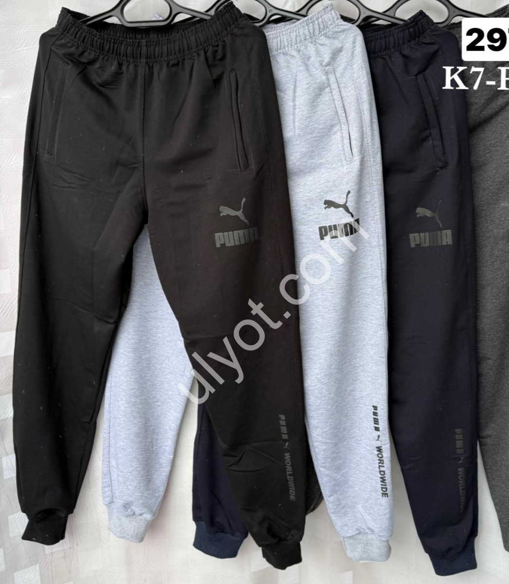 СПОРТ.ШТАНЫ P15 (46-54) МАНЖЕТ МЕЛАНЖ K7-PM