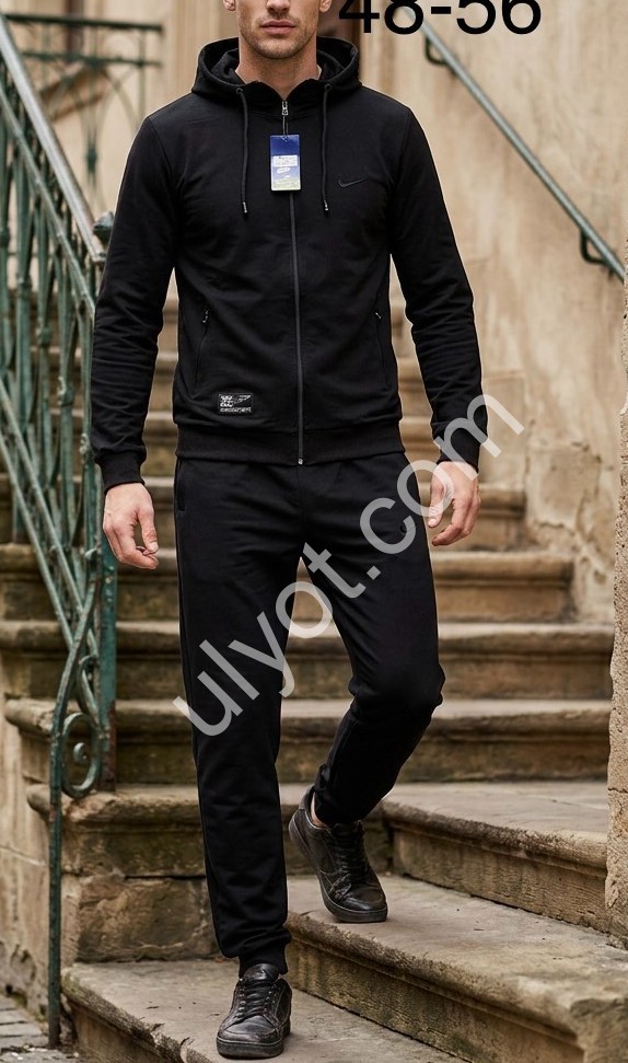 СПОРТ.КОСТЮМ N02 (48-56) МАНЖЕТ ЧЕРНЫЙ 