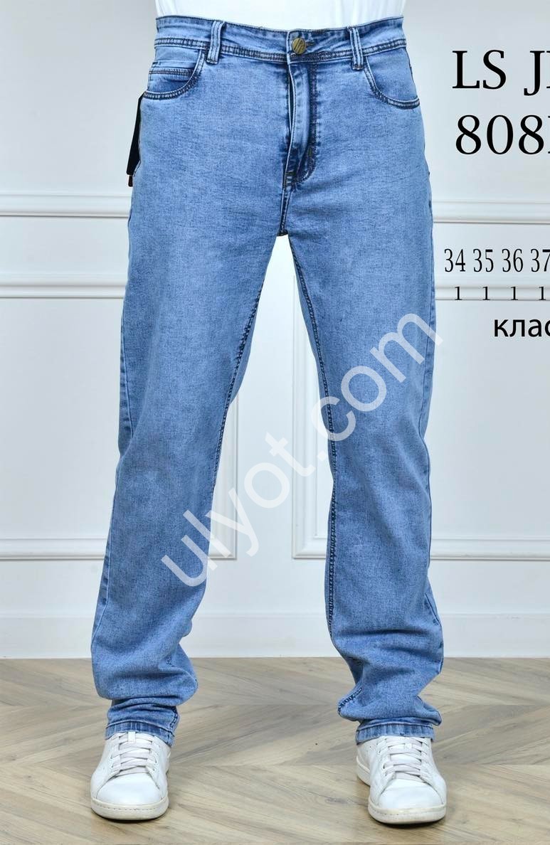 ДЖИНСЫ LS JEANS (34-44) ГОЛУБОЙ 808D