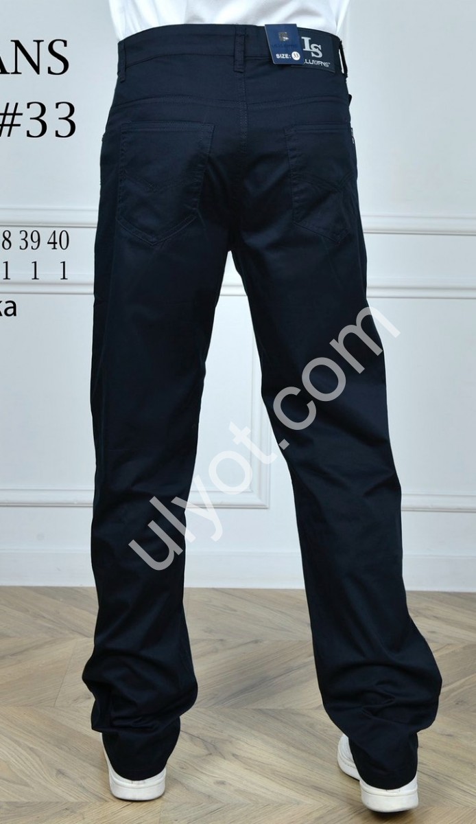 БРЮКИ LS JEANS (34-44) Т.СИНИЙ 6317D