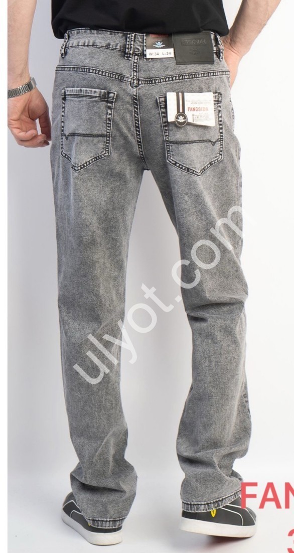 ДЖИНСЫ FANGSIDA (34-40) СЕРЫЙ 3174