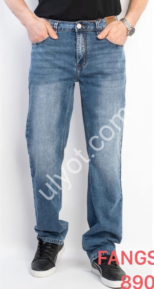ДЖИНСЫ FANGSIDA (33-38) СИНИЙ 8903