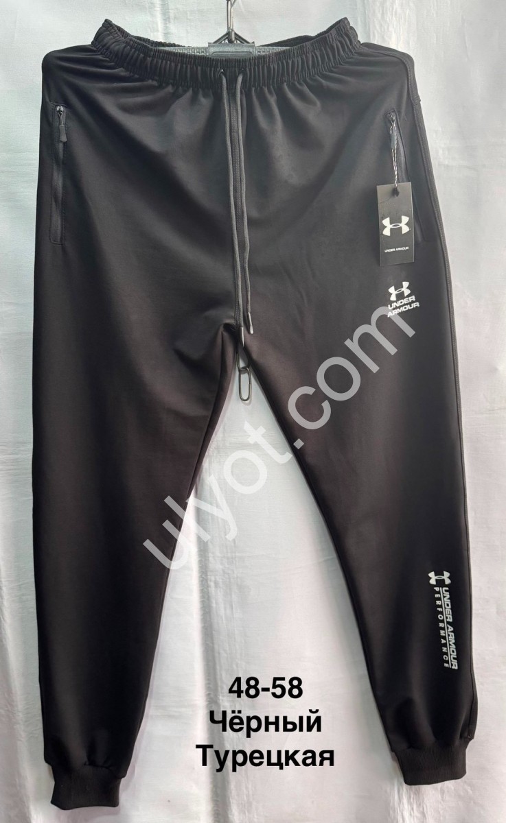 СПОРТ.ШТАНЫ U18 (48-58) МАНЖЕТ ЧЕРНЫЙ 