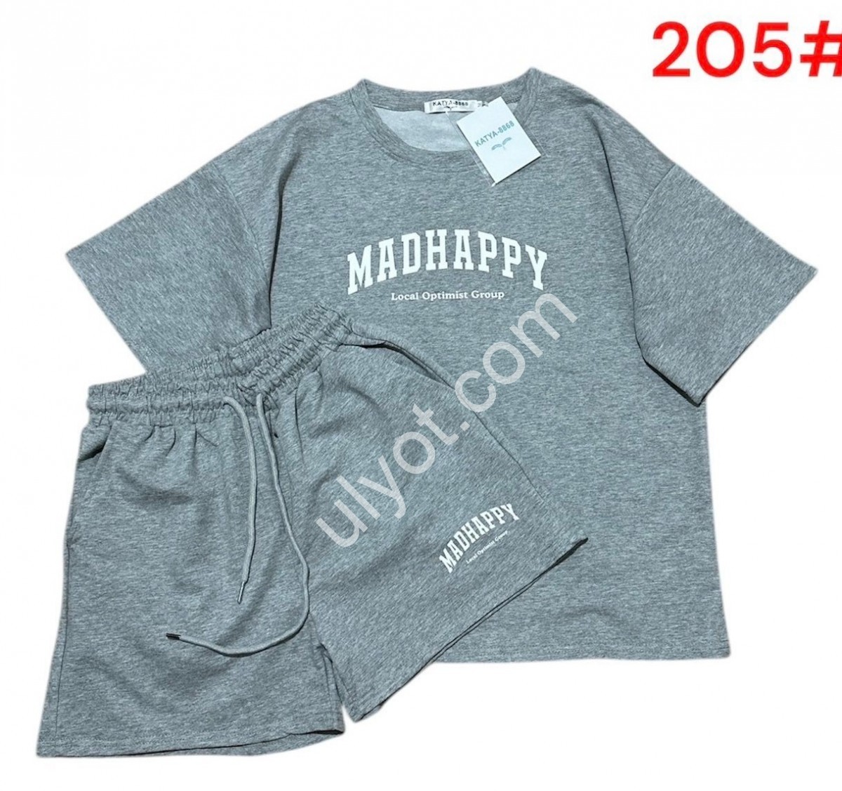 КОСТЮМ (S-L) СЕРЫЙ 205