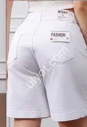 ШОРТИ M.SARA (30-38) БІЛИЙ 501-12