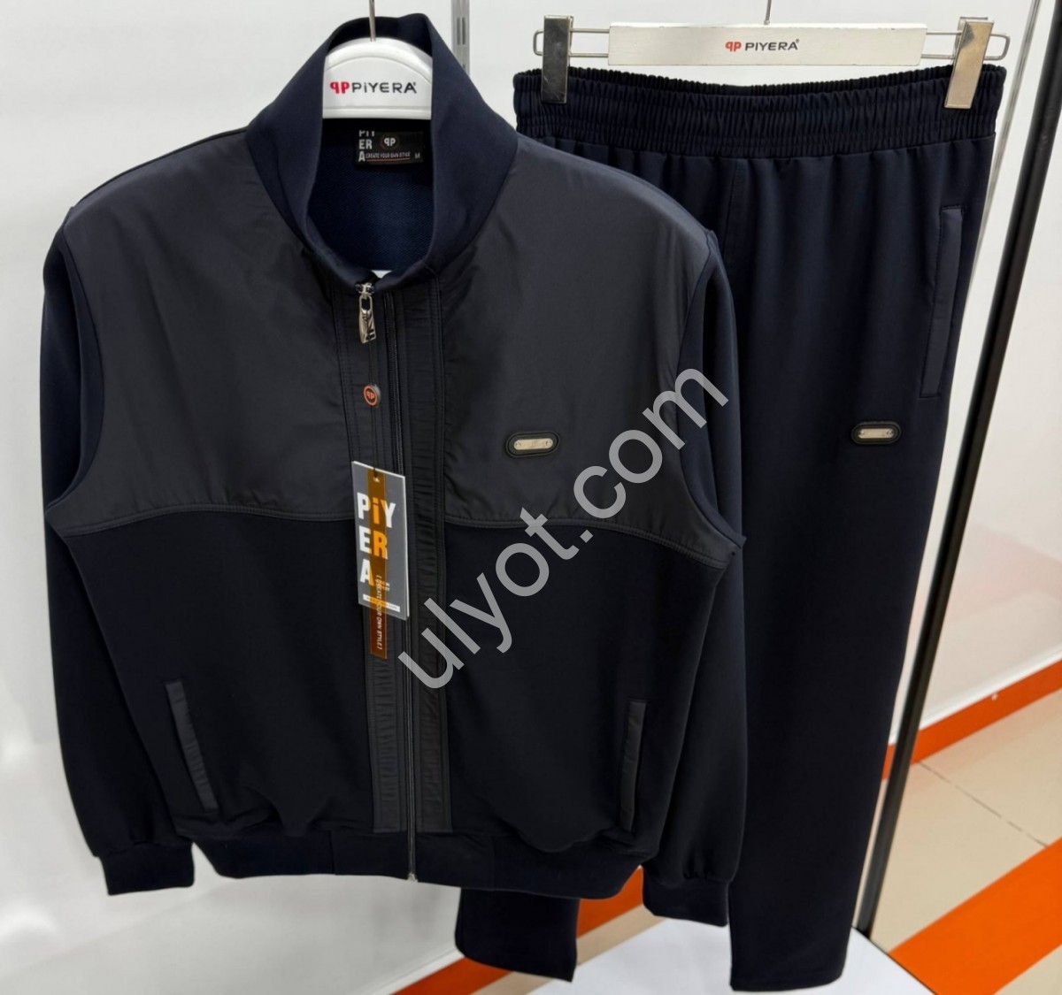 СПОРТ.КОСТЮМ PIERA (M-3XL) ПРЯМОЙ Т.СИНИЙ 7664