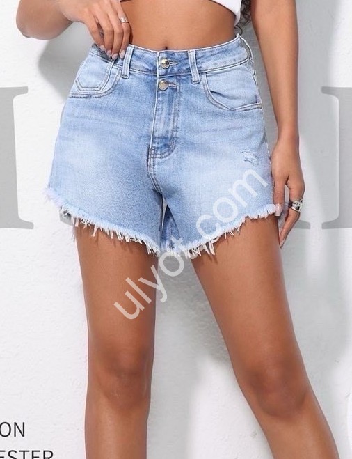 ШОРТЫ M.SARA (XS-XL) ГОЛУБОЙ 6088-5