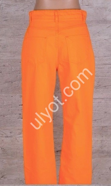 ДЖИНСЫ TOP SHOP (25-32) ОРАНЖ 8087