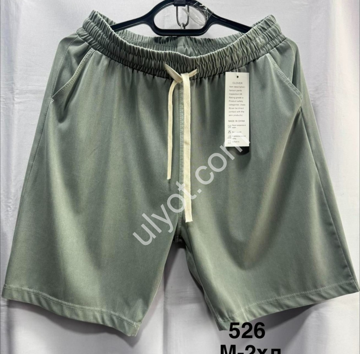 ШОРТЫ (M-2XL) ФИСТАШКА 526