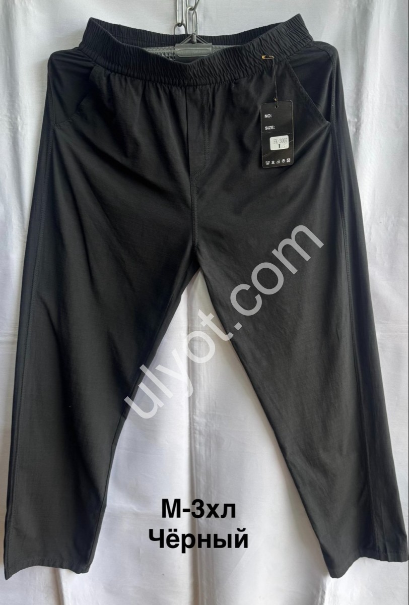 ШТАНИ (M-3XL) ПРЯМИЙ ЧОРНИЙ 3007
