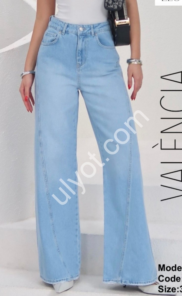 ДЖИНСЫ ZEO BASIC (34-42) ГОЛУБОЙ 5269