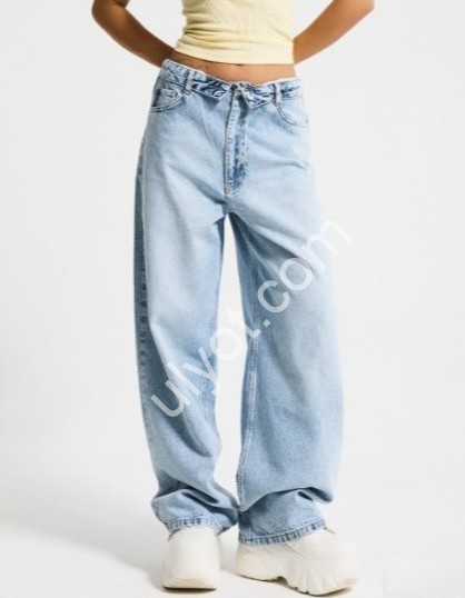 ДЖИНСИ IT'S BASIC (34-42) БЛАКИТНИЙ 4545/4s6/3