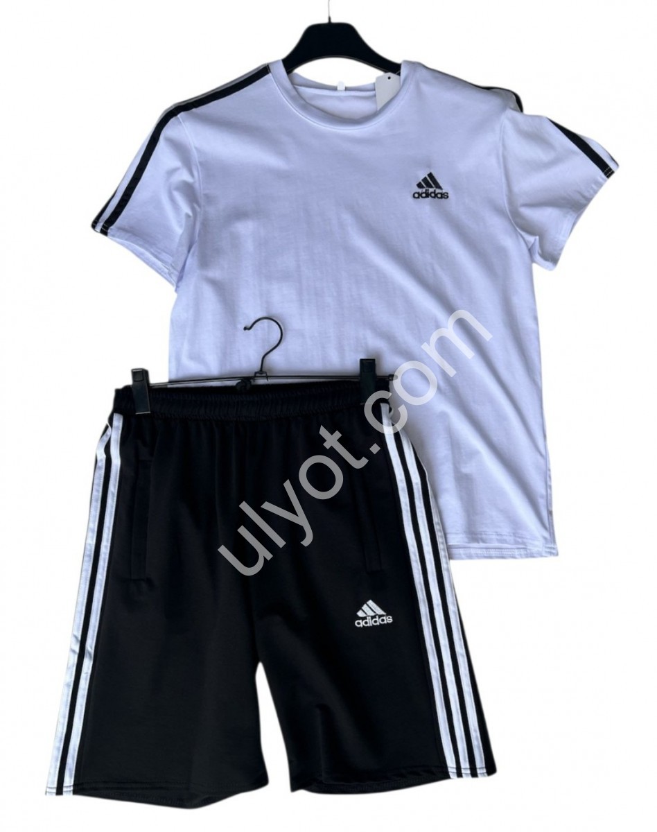 КОСТЮМ A01 (46-54) ЧОРНИЙ+БІЛИЙ