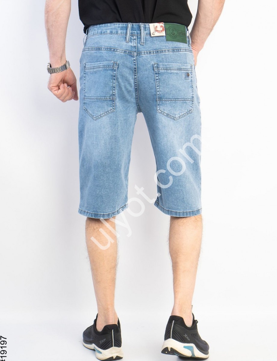 ШОРТЫ CAPTAIN (32-38) ГОЛУБОЙ 19197