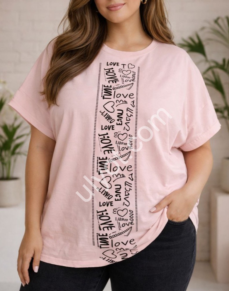 ФУТБОЛКА (ONESIZE 42-50) СВ.РОЖОВИЙ 135