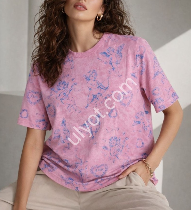 ФУТБОЛКА (ONESIZE 42-46) РОЖОВИЙ M01