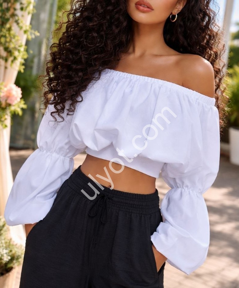 БЛУЗКА (42/44-46/48) БЕЛЫЙ 3105