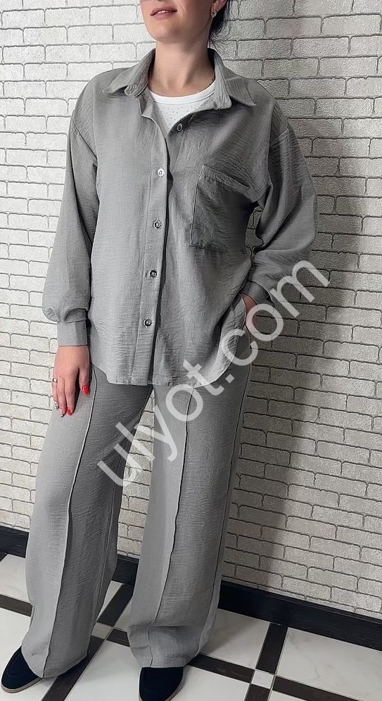 КОСТЮМ (50-56) СВ.СІРИЙ 034
