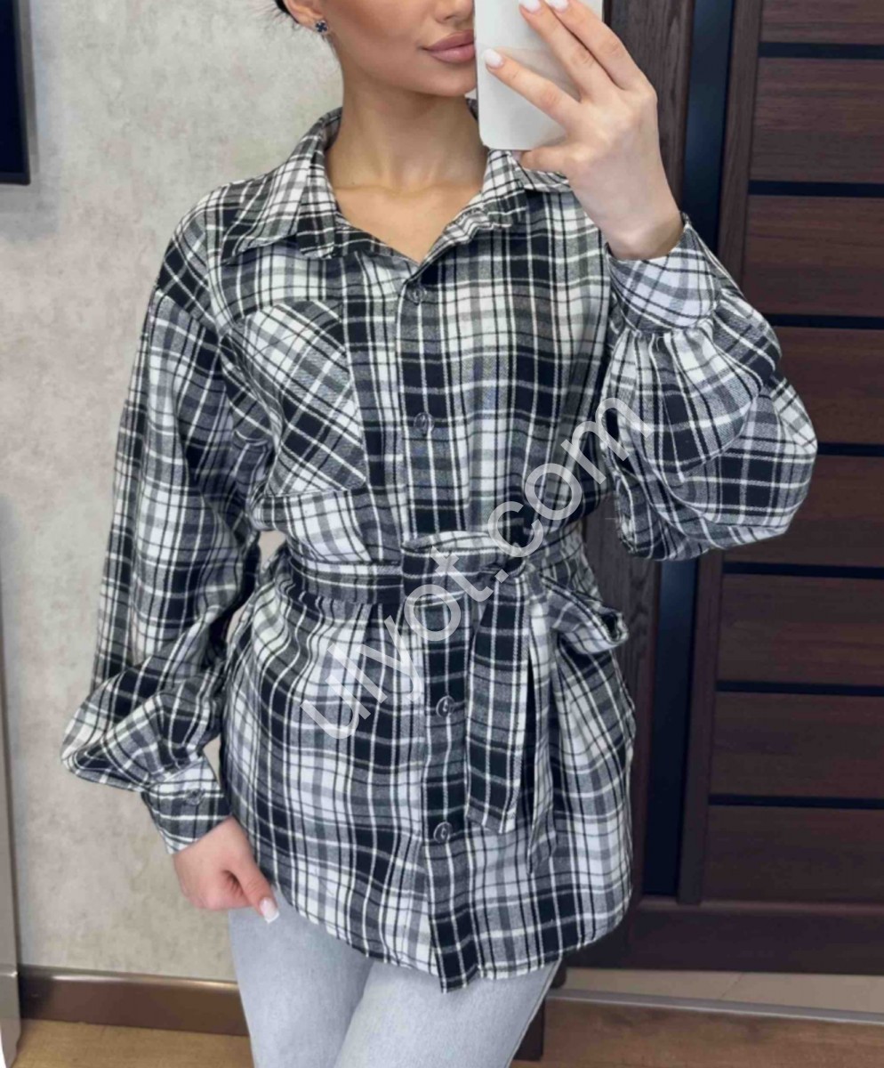 СОРОЧКА (42-52) БІЛИЙ+ЧОРНИЙ 8