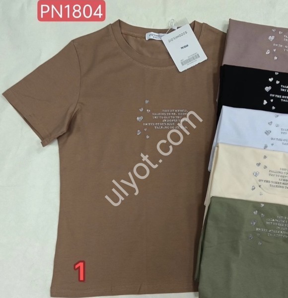 ФУТБОЛКА (ONE SIZE 44-48) МІКС PN1804