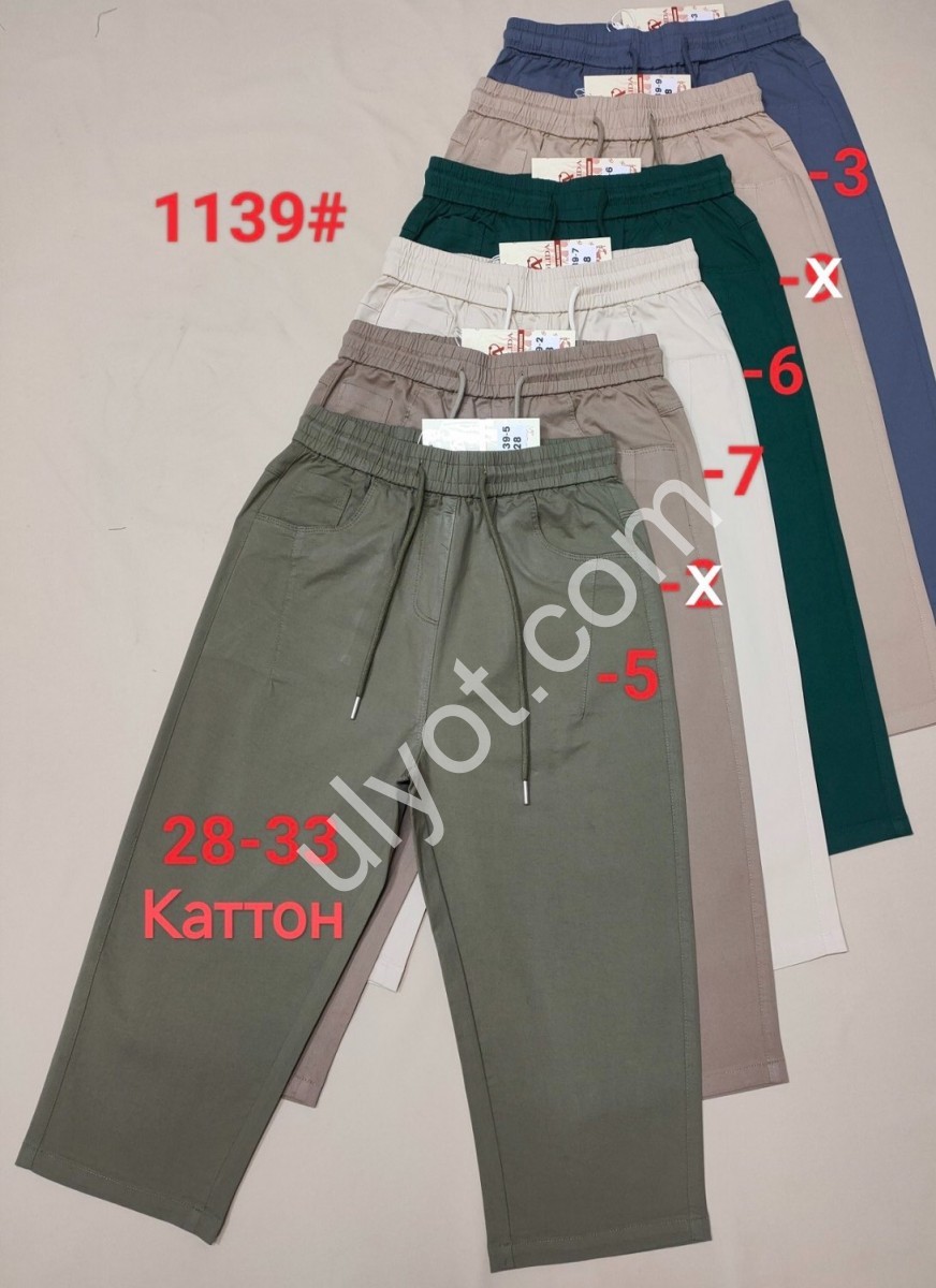 ШОРТЫ (28-33) Т.ЗЕЛЕНЫЙ 1139-6