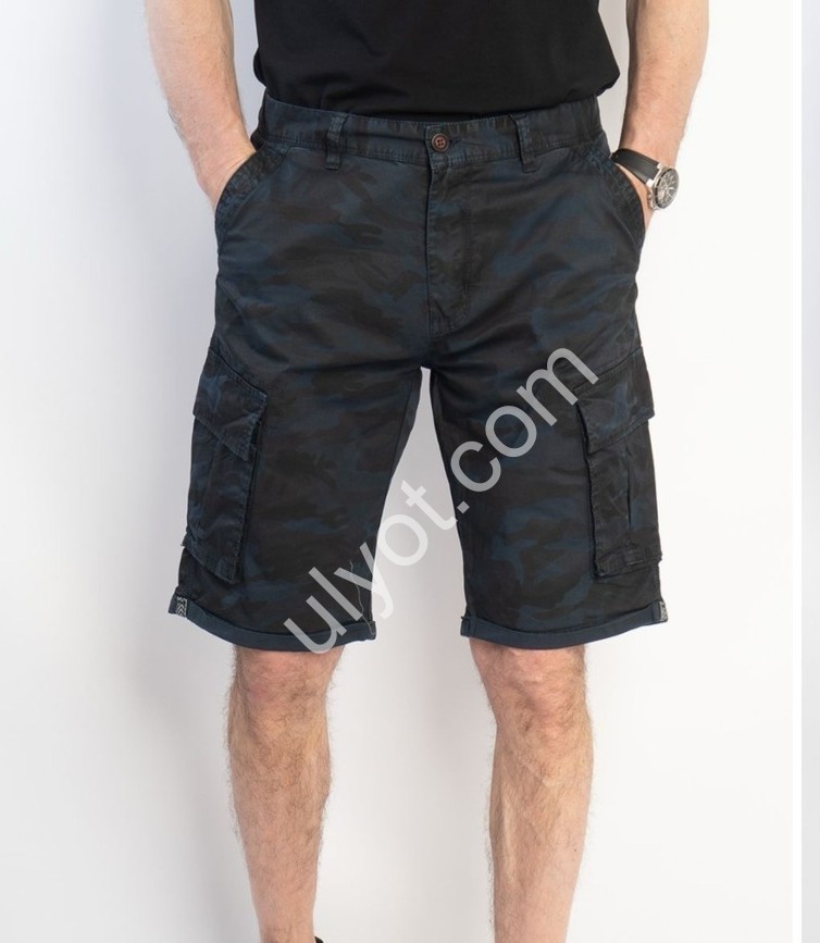 ШОРТЫ LS JEANS (34-42) ЧЕРНЫЙ+СИНИЙ 9225-2