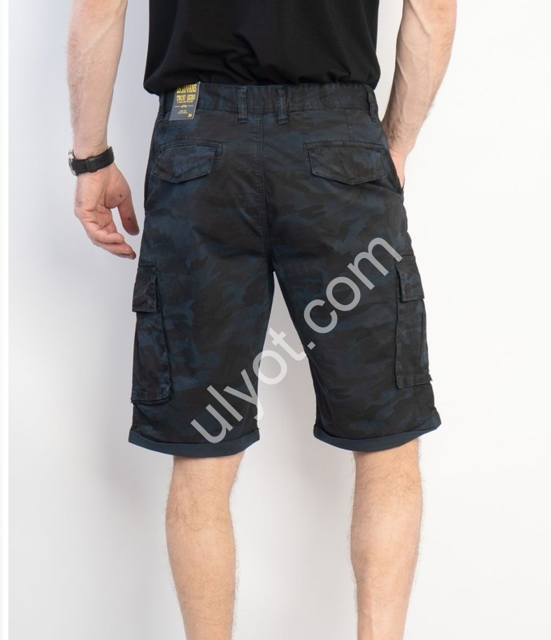 ШОРТЫ LS JEANS (34-42) ЧЕРНЫЙ+СИНИЙ 9225-2