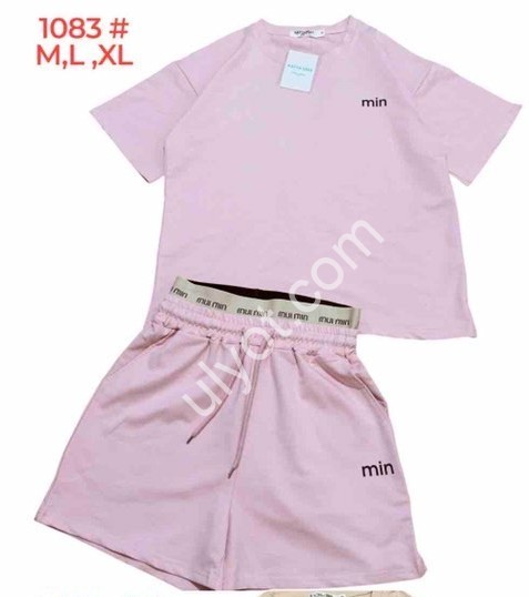 КОСТЮМ (M-XL) РОЗОВЫЙ 1083
