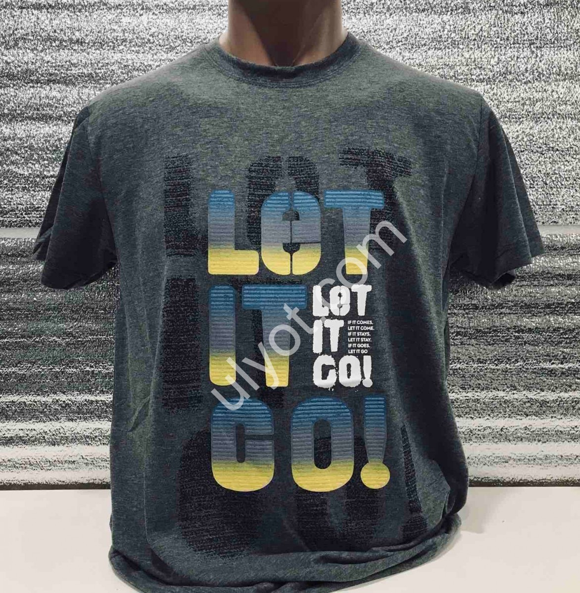 ФУТБОЛКА STRONGMAN (M-2XL) LET IT GO СІРИЙ
