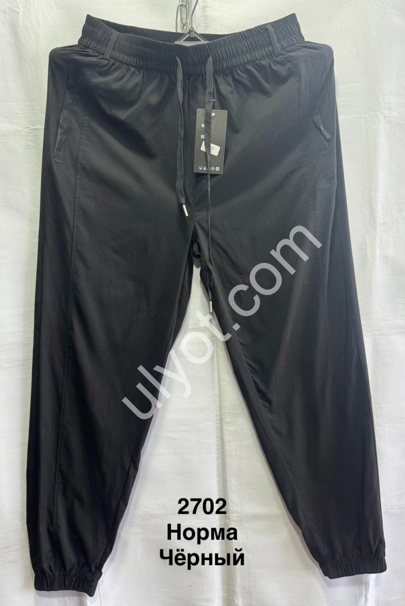 ШТАНЫ (3XL-7XL) МАНЖЕТ ЧЕРНЫЙ 2702