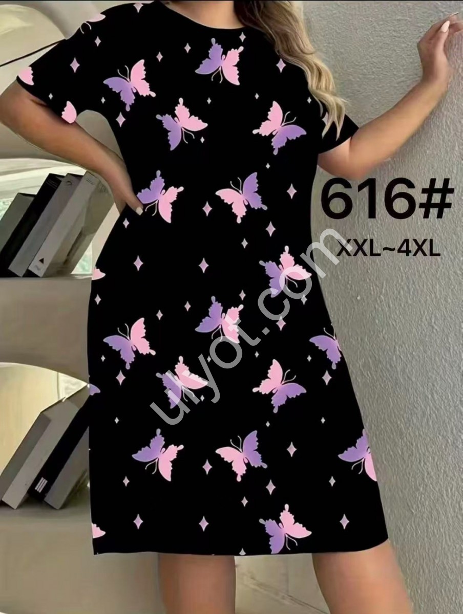 ТУНІКА (2XL-4XL) Т.СИНІЙ 616
