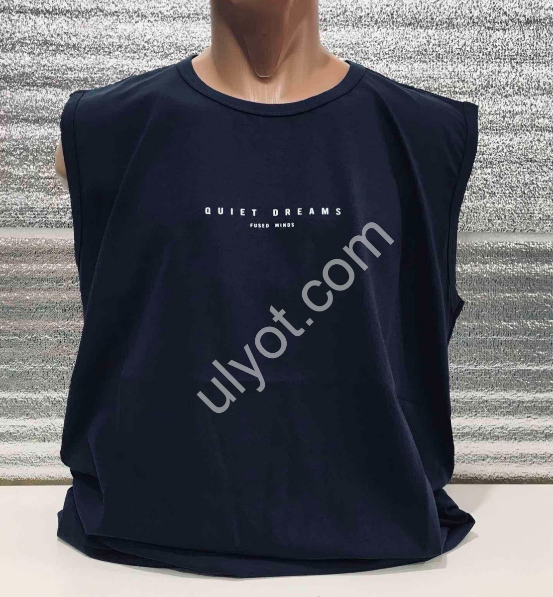 МАЙКА QUIET DREAMS (3XL-6XL) Т.СИНИЙ 