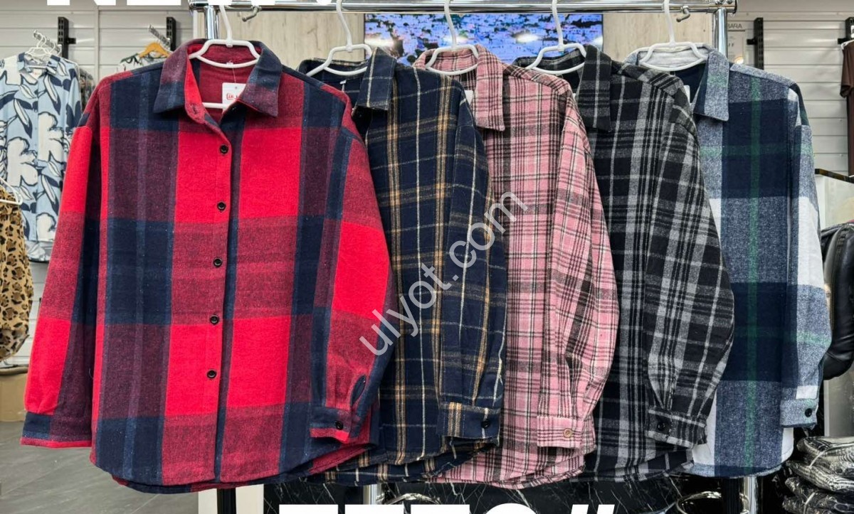 РУБАШКА JJF (XL-4XL) Т.СИНИЙ+КОРИЧНЕВЫЙ 7770