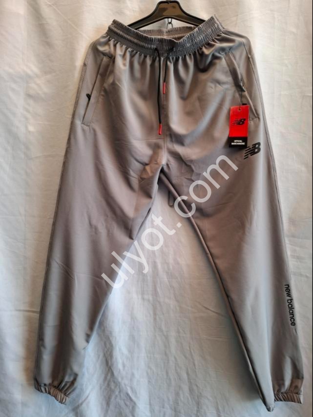 СПОРТ.ШТАНЫ NB02 (48-56) МАНЖЕТ СВ.СЕРЫЙ 