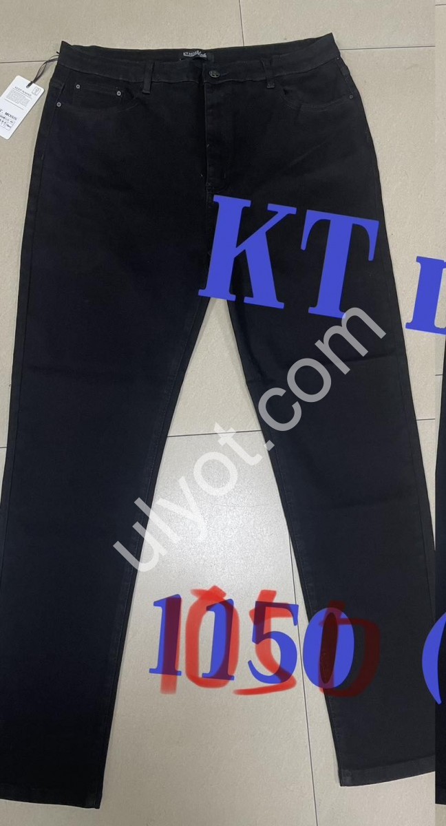 ДЖИНСЫ KT.MOSS (32-42) ЧЕРНЫЙ 1050