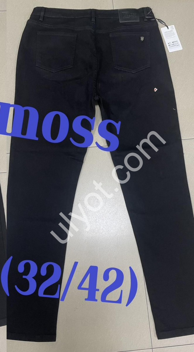 ДЖИНСЫ KT.MOSS (32-42) ЧЕРНЫЙ 1050