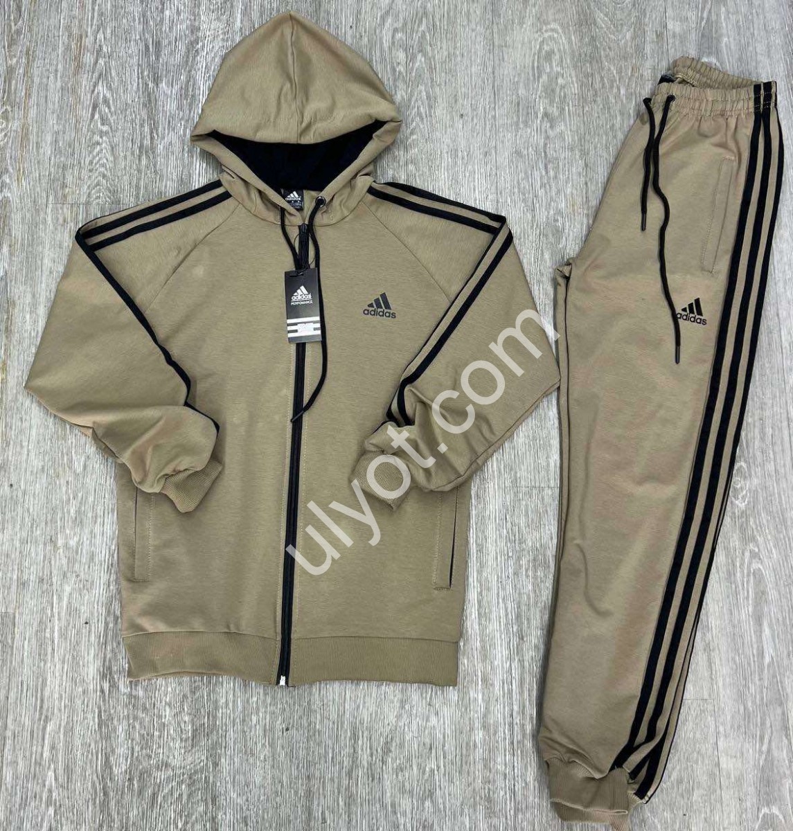 СПОРТ.КОСТЮМ A01 (M-3XL) МАНЖЕТ БЕЖ 202