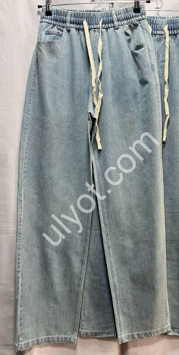 ШТАНЫ (2XL-6XL) КАМНИ ГОЛУБОЙ 4119-2K