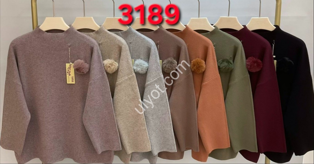 СВІТЕР (ONE SIZE 48-54) МІКС 3189
