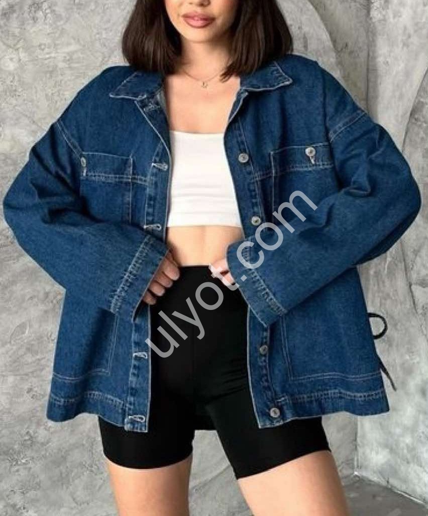 КУРТКА ДЖИНСОВАЯ TOP SHOP (S-L) Т.СИНИЙ 3447
