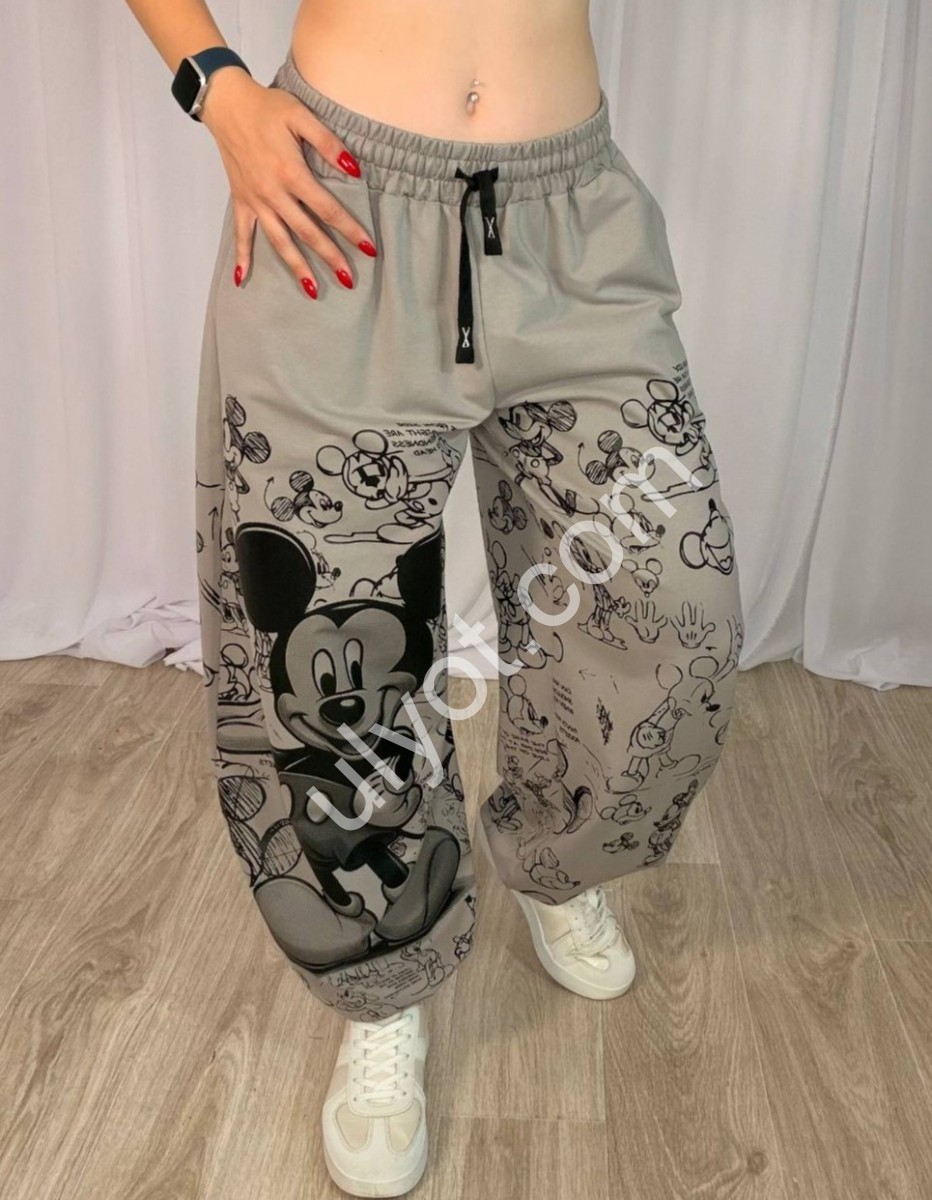 ШТАНЫ (ONE SIZE 42-48) СЕРЫЙ M99